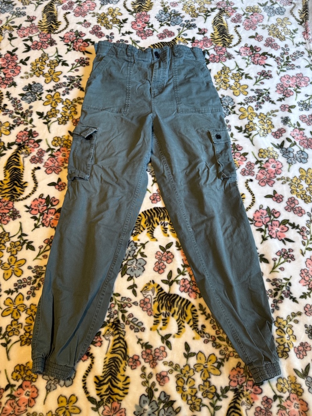 Size L High-Waist Teal Wondery Isabel Pants
